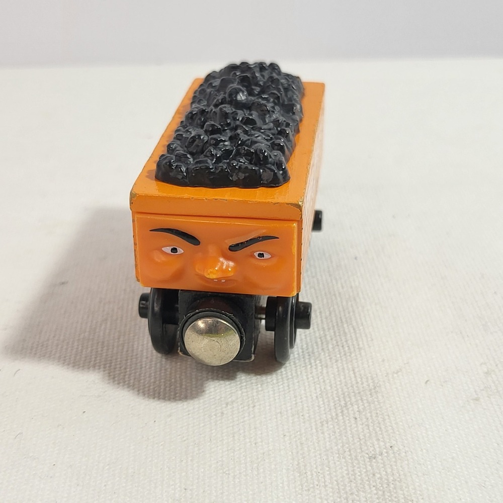 Vintage 2005 Thomas Wooden Railway FRED PELHAY Coal Car, Learning Curve